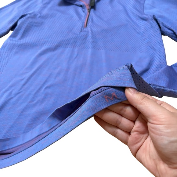 Lululemon Men Metal Vent Tech Midweight Half Zip Top Size Medium - Picture 3 of 5